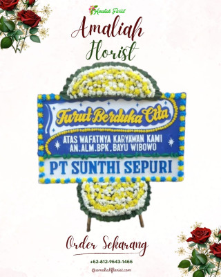 Papan Bunga Duka di Palas
